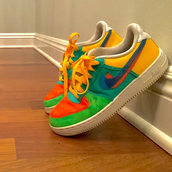 Custom tropical Air Force 1 3D swoosh - Picture 5 of 8